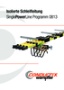 Isolierte Schleifleitung SinglePowerLine Programm 0813